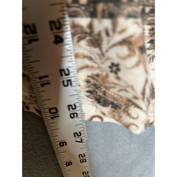 Lucky Brand Women's Boho Tunic Hippie Geometric Beige Brown (M) - Picture 5 of 6